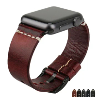 Available Apple watch leather strap Apple watch iwatch8 men's S7 women's strap apple watch band