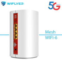 Wiflyer CPE 5G Router M.2 Wifi6 Mesh System 1800Mbps Sim Card Openwrt Unlocked Gigabit LAN Dual Band 5GHz 2.4G Wi-Fi