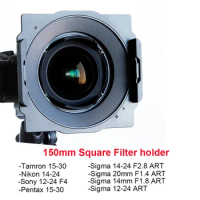 Wyatt 150mm Filter Holder for Tamron 15-30, Nikon 14-24, Sigma 14-24/12-24/20mm/14mm, Sony 12-24 mm/14mm F1.8 Lens