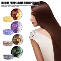 Ginger Shampoo Bar For Gray Hair,Natural Herbal Purple Rain Shampoo Bar Anti Itch Hair Loss Nourishing Hair Refreshing Hair T8O3