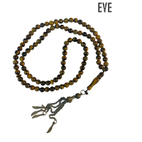 TASBIH BATU TIGER EYES ORIGINAL MESIR 5MM 99BIJI