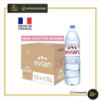 Evian Natural Mineral Water 1.5 Ltr