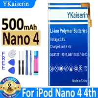 YKaiserin Battery Nano 2 3 4 5 6 7 500mAh for IPod Nano2 Nano3 Nano4 Nano5 Nano6 Nano7 4th Gen Replacement Bateria + Track Code