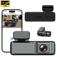 Wifi Gps Front Inside Rear Camera 4K Dash Cam Car Black Box Rear DVR Video Camera car dash
