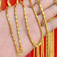 [พร้อมส่ง] Jewelry, Gold Necklace, Weight 2 Baht, Gold Cloning (Technique) That Looks Like Real Gold