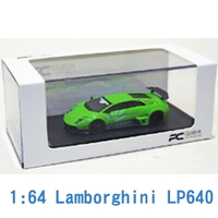 PC CLUB 1/64 模型車 Lamborghini 藍寶堅尼 LP640 PC640001H 綠色
