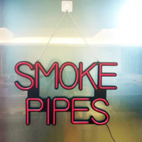 20"x11.8" Large LED Smoke Pipe Sign for Smoke Shop,Super Bright Smoke Sign High Visibility for Business Stores Window