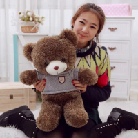 60cm teddy bear plush toy blue sweater bear doll girlfriend gift w4131
