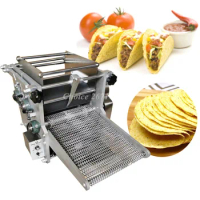 Fully Automatic Corn Flour Mexican Tortilla Machine Taco Roti Maker Press Bread Grain Product Tortilla Making Machines Low Price
