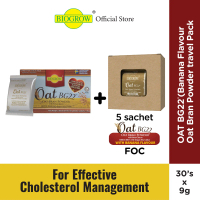 Biogrow Oat BG22 Pek Kembara (30 x 9g) – Serbuk Oat Bran untuk Kolesterol & Gula Darah / Biogrow Oat