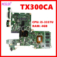 TX300CA Notebook Mainboard For Asus TX300 TX300C TX300K3537CA/64C5JX2S Laptop Motherboard With i5-3337U CPU 4GB-RAM