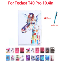 Slim Flip PU Leather Case For Teclast T40 Pro 10.4in tablet case Tablet Cover Protect Shell + pen