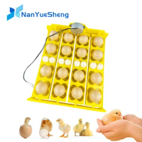 16 Eggs Turner Tray Automatic Egg Incubator Tray Egg Turner Turning Tray for Goose Duck Quail Birds Chicken