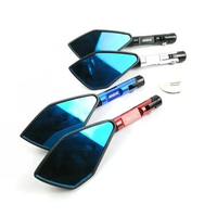 SPION MOTOR TOMOK V2 UNIVERSAL CNC ALUMINIUM KACA BIRU NMAX AEROX XMAX PCX ADV BEAT VARIO DLL SILVER