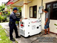 Genset 9 KVA Solar Tsuzumi TDG 10000SDV Genset 7000 Watt Silent Dual Voltage 220&380 Voltase Japan T