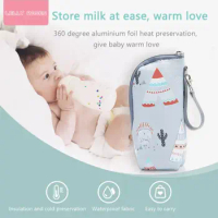 Aluminum Foil Baby Bottle Bag Insulation Bag 6Colors Water Bottle Thermal Bag Baby Feeding Drinks Storage Bag