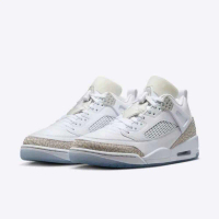 【Nike】休閒鞋 Jordan Spizike Low 男鞋 白 米白 果凍底 喬丹 復古 FQ1759-103#US 10.5-US 10.5