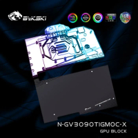 Bykski GPU Block for GIGABYTE RTX3090TI GAMING OC Video Card Copper Radiator,GPU Watercooler RGB AURA SYNC N-GV3090TIGMOC-X