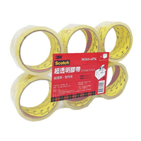 3M 3036S-6PK 超透明膠帶 封箱膠帶 (48mm*40Y) (6捲入)