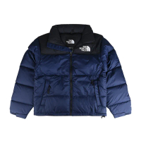 【The North Face】THE NORTH FACE 1996 RETRO NUPTSE防潑水尼龍填充羽絨夾克外套(男款/黑x海軍藍)