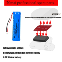 For 70mai Dash Cam Pro Professional accessories 3.7V lithium battery HMC1450, 70mai Dash Cam Pro Special accessories