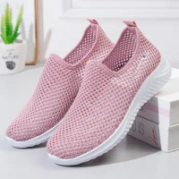 Women Flat Casual Shoes Fashion Breathable Vulcanized Shoes Women Sneakers 2023 Summer Ladies Boat Shoe