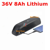36V 8Ah lithium battery pack with bms and capacity display for E-bikes e-scooters tricycle electric skateboard+2A charger