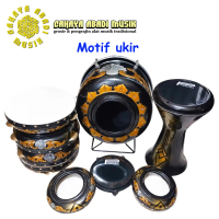 Hadroh 1 Set Lengkap Motif Ukir Jepara Asli Kricik Kuningan