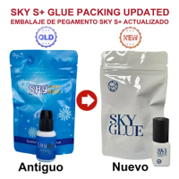 5/10/20Bottle Sky S+ Glue Black Cap Eyelash Extension Glue Fastest Strongest Glue Original Korea Oil-proof Waterproof Adhesive