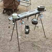 Stand Bracket Plate Portable Tripod Shelf Board Foldable for BBQ Picnic Hiking
