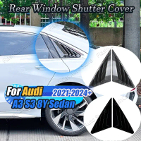 A3 Car Rear Window Side Vent Shutter Louver Cover Trim Sticker Car Body Kit Tuning For Audi 8Y S3 R