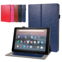 Cover for Samsung Galaxy Tab S7 11 Inch SM-T870 T875 PU Leather Stand Solid Color Case for Samsung Galaxy Tab S7 FE 12.4 Inch