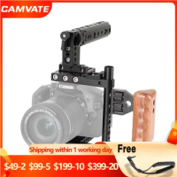 CAMVATE Camera Cage Rig For Canon 60D/70D/7D Mark II/5DSR/5DS/Nikon D7000/D7100,D7200,D300S,D610/A99/A58,A7/A7II/GH5/GH4/GH3/GH2