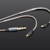 Silver Plated Audio Cable For Shure SE846 SE535 SE425 SE315 SE215 AONIC 3 4 5 AONIC 215 Logitech UE900s UE900 earphones