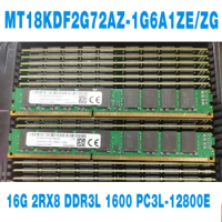 1PCS 16GB 16G RAM 2RX8 DDR3L 1600 PC3L-12800E Half U For MT Server Memory MT18KDF2G72AZ-1G6A1ZE/ZG