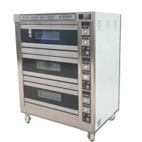 DSL-6H Commercial Electric Oven Three Layers Six Plates Bread/Cake Oven Baking Machinery