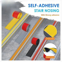 Lis Tangga Pengaman Step Nosing Tangga Lakban Lantai Tipe L Siku Tangga Anti Slip Karet PVC 5 6 D. T