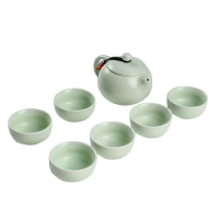 陶瓷家用功夫茶具小套裝簡約整套白瓷冰裂茶杯茶壺蓋碗茶道茶海