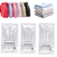 Hanging Space Saver Bags Space Saving Seal Storage Clothing Bags Clothes Compression Storage Bag for Clothes Suits Dress Jacket