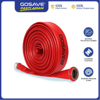 GOSAVE Selang Pemadam Kebakaran Fire Hose 16 Bar Merah Bahan Polyester dan Rubber dengan Coupling Al