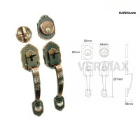 JTC Entrance Door Lock Set 1188 / Main Door Double Handle Lock Gripset / Tombol Pintu Depan