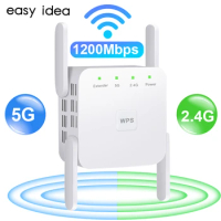 5G Wifi Repeater 5Ghz Wifi Extender Long Range 5 Ghz Wifi Signal Amplifier Wi fi Router Booster 2.4G 5G Wi-Fi Signal Amplifier