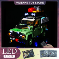 RC DIY LED Light Kit For LEGO 10317 Landed Rover Defendered Racing SUV Building Block Set（Only LED L