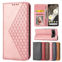 Strong Magnetic Wallet Case for Google Pixel 7 7 Pro Kickstand PU Leather Flip Cover for Google Pixel 6 6 Pro 6A Funda Capa