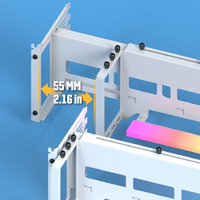 กราฟิกการ์ดยึดหนา SGCC เหล็กชุบสังกะสี HDMI เข้ากันได้ DP สาย GPU RGB ไฟ LED สนับสนุน Mb 3-Pin ARGB ส่วนหัว