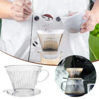 Coffee Glass Filter Coffee Dripper Pour Over Coffee Maker Drip Brewer Pour Over Coffee Dripper Tea Strainer Holder Glass Funnel