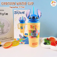 Disney Original Cartoon Water Cup Stitch 570 mL Botol Minum Karakter Stitch