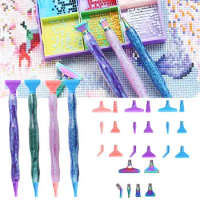 Embroidery Resin Diamond Painting Pen Kit Cross Stitch Accessories Screw Thread Tips Diamond Painting Pen DIY Craft Art Pens