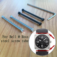 steel screw tube for Bell &amp; Ross INSTRUMENTS 42mm BR03 BR0392 BR0394 automatic watch