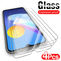 4PCS Full Cover Protective Glass For Vivo Y52 Y72 5G Tempered Film For Vivo Y21 Y31 Y53S 4G Y33S 21S Y1S Screen Safety Protector